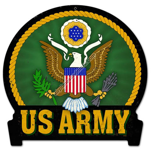 "Army" Vintage Metal Sign